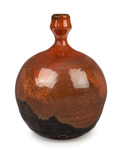 REG PRESTON Australian studio pottery vase, signed "Preston" with square monogram seal. 30cm high