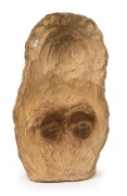 WILLIAM RICKETTS pottery sculpture of an Aboriginal female, reverse adorned with two children's faces, incised "William Ricketts, The Sanctuary, Mount Dandenong, 1958", 22cm high - 2