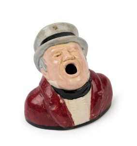 MELROSE WARE town crier pottery ashtray, stamped "Melrose Ware Australian", ​​​​​​​8cm high