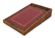 An antique Australian writing box, burl musk and cedar, Tasmanian origin, 19th century, 15cm high, 35.5cm wide, 26.5cm deep - 2