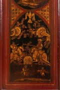 George II fine and rare scarlet lacquered long case clock with chinoiserie decoration, by William Monk of London,&nbsp;circa 1740. - 4