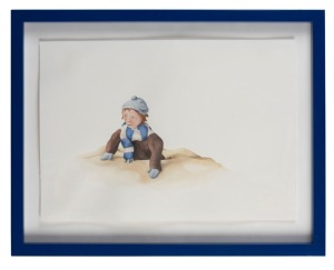 AMANDA MARBURG (b.1976 -), Snow, 2010, watercolour on paper, signed (verso), 29.7 x 42cm. Exhibited 2010, Rex Irwin Art Dealer, Stand F25, Melbourne Art Fair.