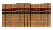 CHARLES LEVER (1806 - 1872) collection of fourteen volumes uniformly bound in half-calf with red and green titles to spines; marbled boards. All illustrated by "Phiz" (Hablot Knight Browne), better known for his illustrations of Charles Dickens' works. (1