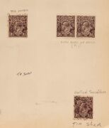 AUSTRALIA: General & Miscellaneous: ROOS & KGV HEADS COLLECTION: mostly used with small range of Roos to 2/- incl. 3rd Wmk 1/- blocks of 4 (3); bulk of value in KGV Heads to 4d with plenty of annotated varieties incl. Single Wmk 1d Reds noting "Run 'N'", - 5