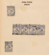 AUSTRALIA: General & Miscellaneous: ROOS & KGV HEADS COLLECTION: mostly used with small range of Roos to 2/- incl. 3rd Wmk 1/- blocks of 4 (3); bulk of value in KGV Heads to 4d with plenty of annotated varieties incl. Single Wmk 1d Reds noting "Run 'N'", - 10
