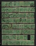 AUSTRALIA: General & Miscellaneous: Agglomeration with duplicated KGV Heads in large stockbook with ½d Green (200 approx), 1d Red (180 approx, good range of shades), 1½d Red (300 approx), and other duplicated values to 1/4d (5), lesser quantity of Roos to