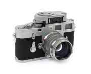 LEITZ: Leica Model M3 Double Stroke Advance [#884327], 1957, with Summarit f1.5 50mm [#1527844] lens and Leica Meter MC [#36467]