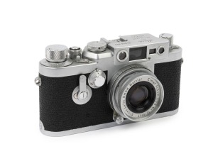 LEITZ: Leica Model IIIg Chrome /10 DIN ASA [#948344], 1958, with Elmar f2.8 50mm lens [#1619941]