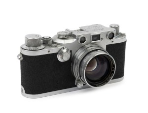LEITZ: Leica Model IIIc [#439772], 1947, with "Shark Skin" leatherette and Summitar f2 50mm lens [#661550]
