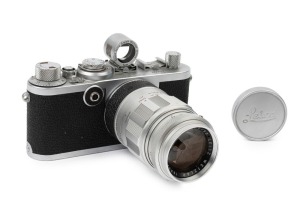 LEITZ: Leica Model If Red Dial [#760980], 1955, with Elmarit f2.8 90mm SM lens [#1683342] and Leitz SBOOI viewfinder