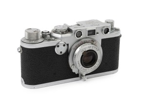 LEITZ: Leica Model IIf Red Dial 1000 DBP [#711508], 1954, with Elmar f3.5 50mm lens [#1342046]