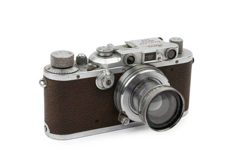 LEITZ: Leica Model IIIa Chrome D.R.P. 4th Line [#177834], 1935, with Summar f2 50mm lens [#239705]