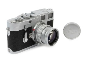 LEITZ: Leica Model M3 Double Stroke Advance [#897471], 1957, with Summicron f2 50mm lens [#1534744] and Leica Meter MC [#01388]