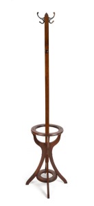 An Australian blackwood hat tree, early 20th century, 195cm high