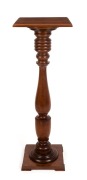 An Australian turned blackwood pedestal, early 20th century, ​​​​​​​107cm high, 36cm wide, 36cm deep
