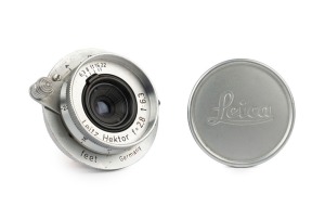 LEITZ: Hektor 28mm f6.3 lens [#790227] (scale in feet), HOOPY, with front and rear metal caps