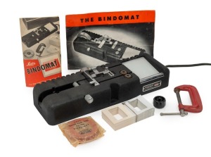 LEITZ: Bindomat DAMOT 35mm slide mount system in original box with instructions etc. Unused condition. 