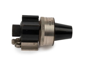 LEITZ: VIDOM black and nickel viewfinder, single piece nose and long foot, circa 1933