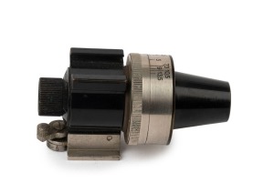 LEITZ: VIDOM black and nickel viewfinder, single piece nose and long foot, circa 1933