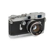 Canon rangefinder camera Model VT deluxe, 1957 [#548352] with Canon f1.8 50mm [#218571] lens.
