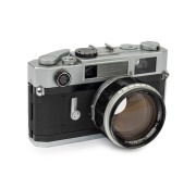 Canon 7sZ rangefinder camera, 1968 [#120793], with Canon 50mm f1.2 lens [#33645].&nbsp;Fewer than 4000 units were produced.
