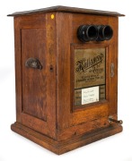 KALLOSCOP "Put A Penny In The Slot" coin operated table top revolving stereo viewer, late 1890s; 49cm high. - 2