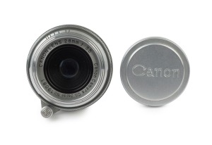 Canon screwmount lens: Canon 28mm f3.5 [#19081]; 