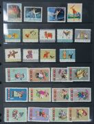 CHINA: 1890s-1990s accumulation predominantly incl. 1987 4c on 4c used, 1945 Lin Sen $5 to $20 mint, 1950s used sets on album pages, 1963 Children MNG (as issued), 1973 Ballet (MUH) 1980s MUH multiples including 1982 8f Fan Paintings blocks of 18 (2), 198 - 27