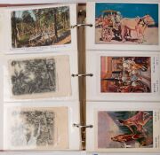 POSTCARDS - INDIA: Collection of mostly older (1900s-1940s) black & white cards (few coloured), mostly from larger towns/cities including Agra, Ahmedabad, Bombay, Calcutta, Delhi, Jeypore, Lucknow & Quetta. Some fascinating images sighted including 'Eleph - 4