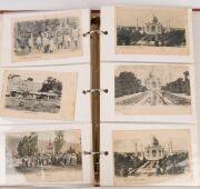 POSTCARDS - INDIA: Collection of mostly older (1900s-1940s) black & white cards (few coloured), mostly from larger towns/cities including Agra, Ahmedabad, Bombay, Calcutta, Delhi, Jeypore, Lucknow & Quetta. Some fascinating images sighted including 'Eleph - 5