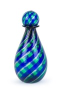 DINO MARTENS (attributed) Canne Murano glass decanter with aventurina, 22cm high