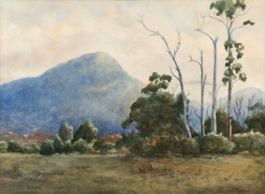 JOHN MATHER (1848-1916), (Australian mountain scene), watercolour, signed lower right "J. Mather", 27 x 38cm, 45 x 54cm overall