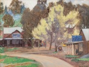 NORA GURDON (1881-1974), (Kalorama shops) oil on board, signed lower right "N. Gurdon", ​​​​​​​24 x 34cm, 30 x 39cm overall