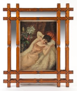 PEARS SOAP print in an Australian kauri pine mirrored frame, 19th/20th century, ​76 x 63cm