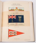 "Drawings of the Flags in Use at the Present Time by Various Nations" published on behalf of the Admiralty by HMSO, printed by Darling & Son (London,1889), imperial octavo, half bound in morocco with gilt lettering to front board, 121 leaves of chromolith - 3