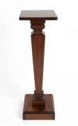 An Australian blackwood pedestal with square form tapering column, early 20th century, ​​​​​​​97cm high, 28cm wide, 29cm deep
