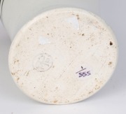 REG HAWKINS for P.P.P. (PREMIER POTTERY PRESTON) rare pottery vase with hand decorated dragon motif, stamped "P.P.P.", 26cm high - 2