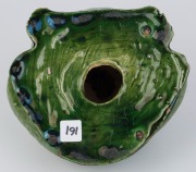 BOSLEY green glazed pottery frog, 16.5cm high - 3