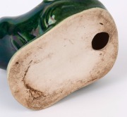 BENDIGO POTTERY "Waverley Ware" green glazed pottery frog, 15cm high, 18cm long - 3