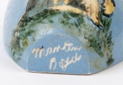 MARTIN BOYD pottery wall pocket, incised "Martin Boyd", 18cm high - 2