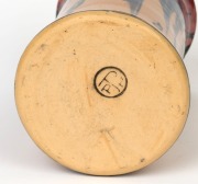 P.P.P. (PREMIER POTTERY PRESTON) cylindrical&nbsp;form vase with dribble glaze, stamped "P.P.P.", 17cm high - 4