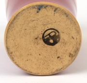 P.P.P. (PREMIER POTTERY PRESTON) multi-stemmed flower vase with pink and yellow glaze, stamped "P.P.P.", 18.5cm high - 3