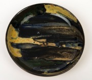 P.P.P. (PREMIER POTTERY PRESTON) dish with dribble glaze, stamped "P.P.P.", 11.5cm diameter - 2