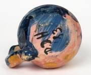 DEBORAH HALPERN pottery mug, signed "D. D. H. '83", 7cm high, 13cm wide - 3