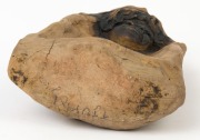 WILLIAM RICKETTS double-sided pottery bust, with pencil inscription (illegible), incised "W. M. Ricketts", 22cm high - 5
