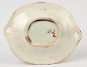 A Colonial Australian pottery bread platter with bramble motif, 19th century, 30cm wide - 2