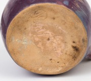 PEGGY WHITING mauve glazed pottery jug with windswept branch handle, incised "Peggy Whiting", 9.5cm high, 12cm wide - 3