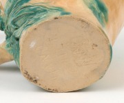 Hand-built pottery jug with applied gumnuts and leaves in the style of Jolliff, incised "Hand Built, MAG, 1942", 12cm high, 17cm wide - 3