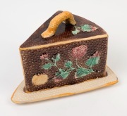 BENDIGO POTTERY Colonial cheese dish and cover, 19th century, ​​​​​​​20cm high, 29cm wide - 2