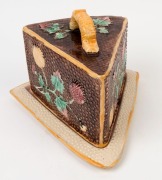 BENDIGO POTTERY Colonial cheese dish and cover, 19th century, ​​​​​​​20cm high, 29cm wide - 3